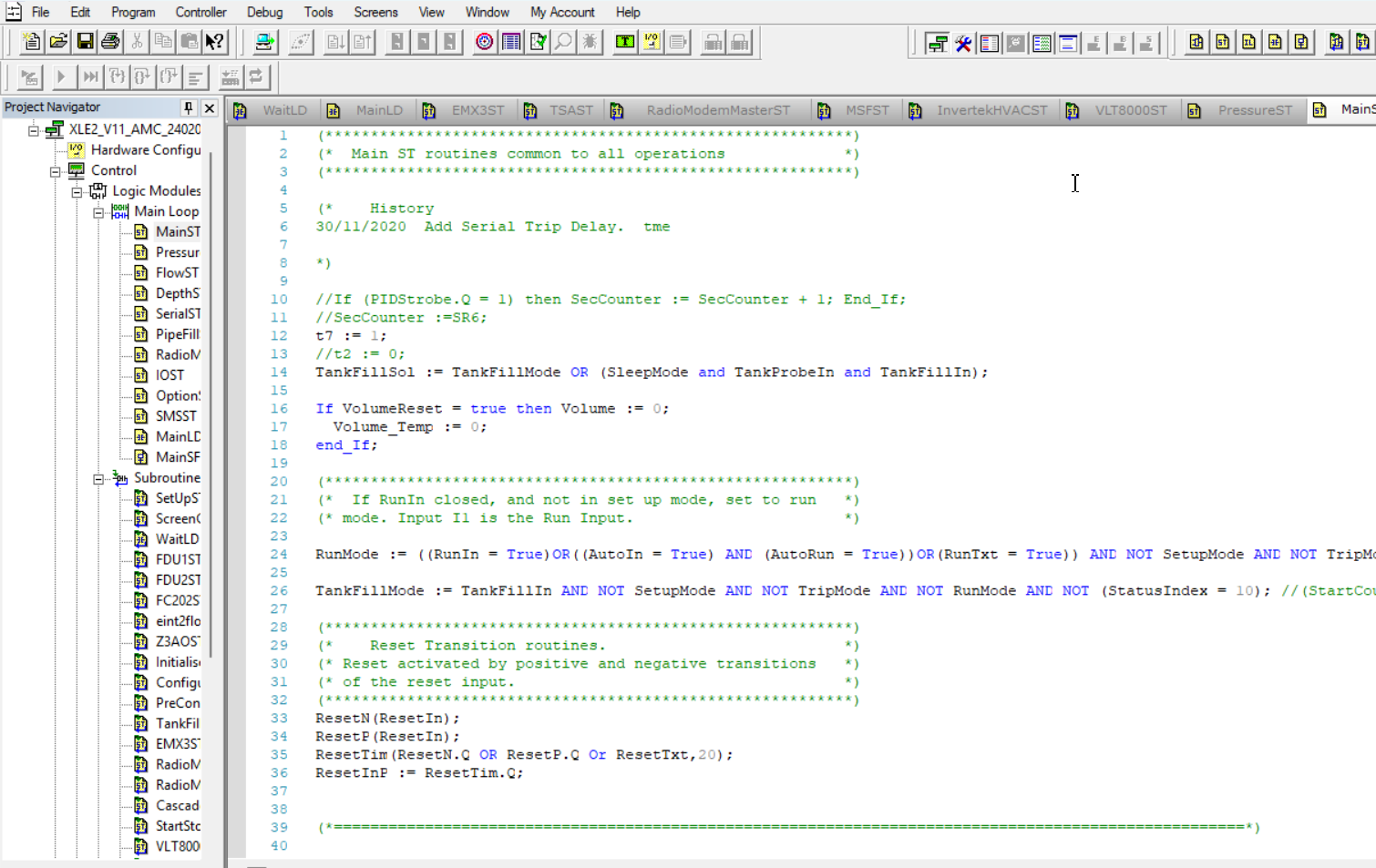 Cscape IEC 61131 programming environment screenshot